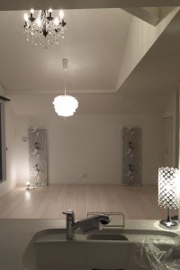 某所　Ｋ様邸　<br>シャンデリア、ペンダント、他