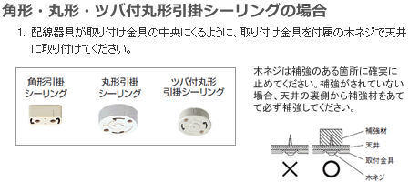 ブーケ ペンダントランプ取付について